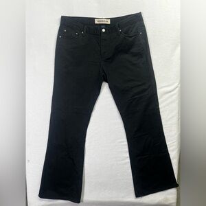 Gap Modern Flare Black Pants Womens 16 100% Cotton Casual Waitress Work 1674